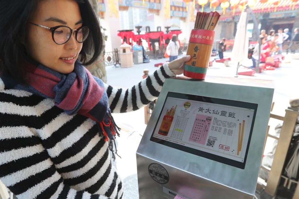 The machines will be on a trial phase at the temple. Photo: Edward Wong