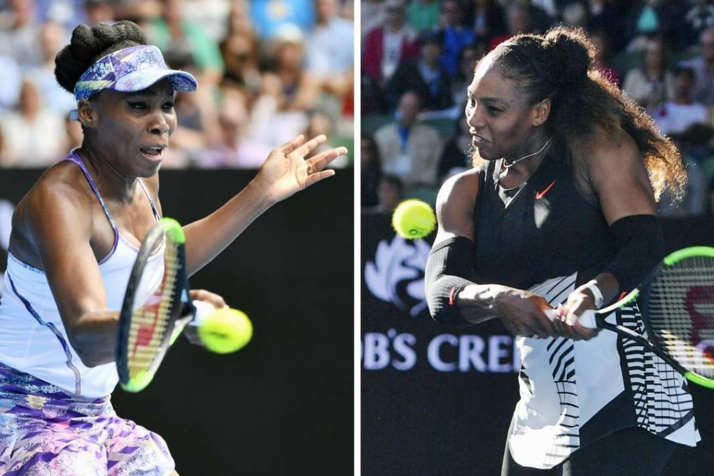 Venus Williams (left) and her younger sister Serena Williams. Photo: Kyodo