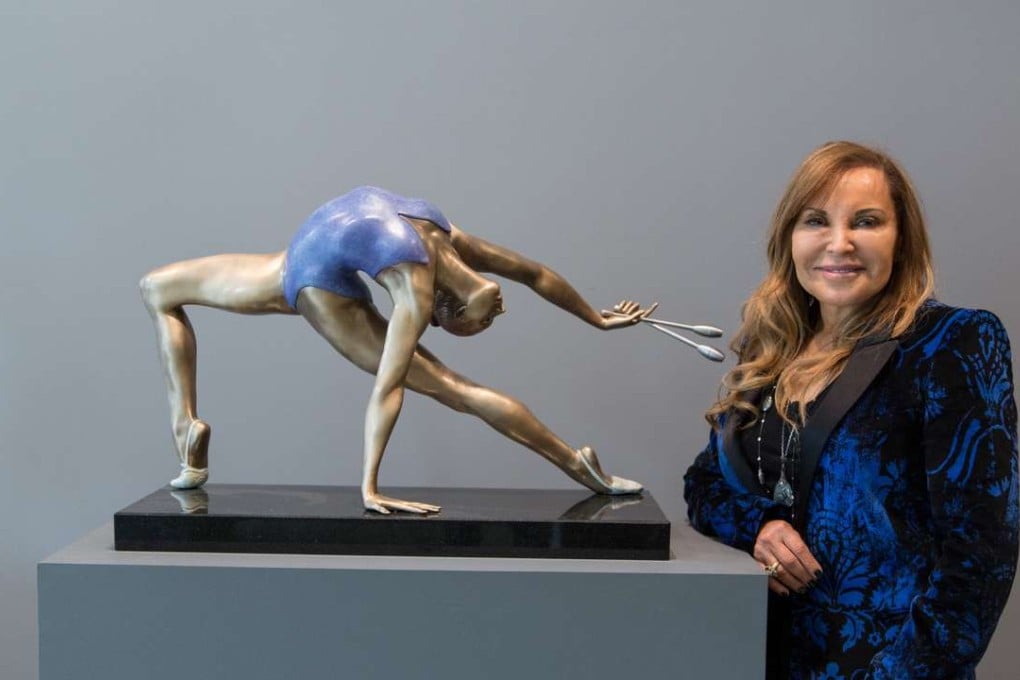 Carole A. Feuerman with a sculpture from her dance series. Photos: Carole A. Feuerman