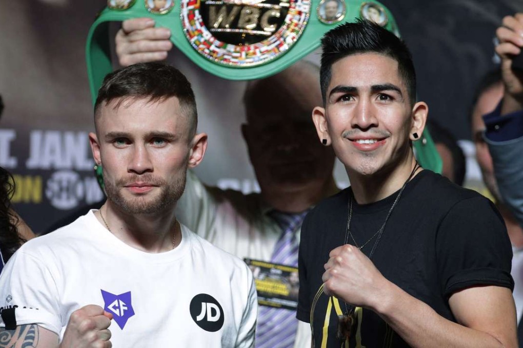 Carl Frampton (left) of Northern Ireland, and Leo Santa Cruz. Photos: AP