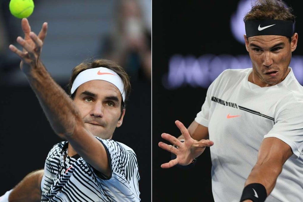 Switzerland's Roger Federer (left) and Spain's Rafael Nadal. Photo: AFP