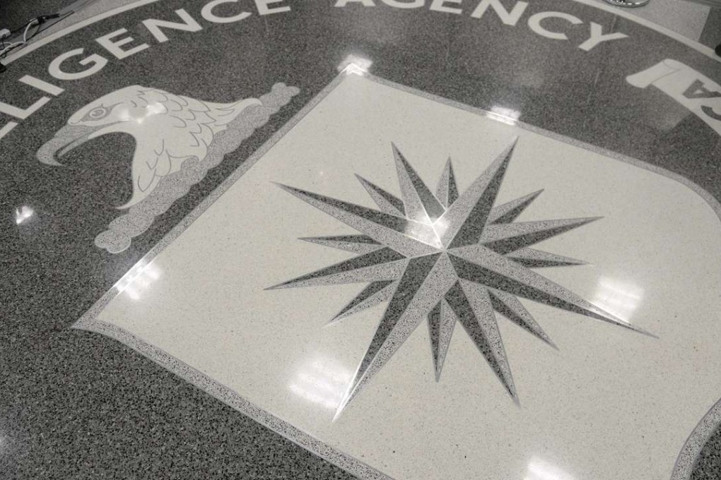 The seal of the CIA on the floor of the reception at its headquarters in Langley, Virginia. Photo: EPA