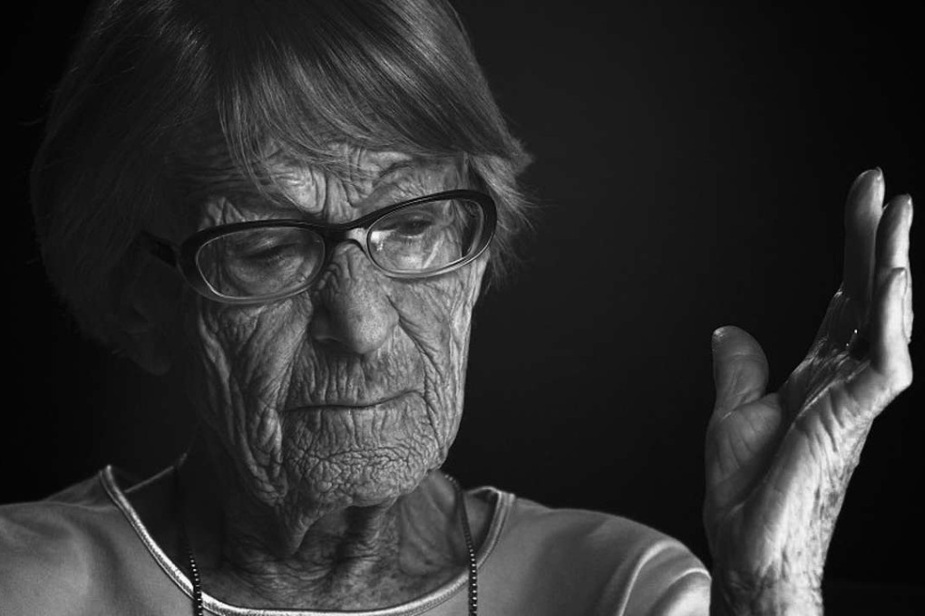 Brunhilde Pomsel in a scene from A German Life, in which she recounts her time as secretary to Nazi propaganda minister Joseph Goebbels. She was 103 at the time of the filming. Photo: A German Life / Blackbox Film & Medienproduktion GmbH