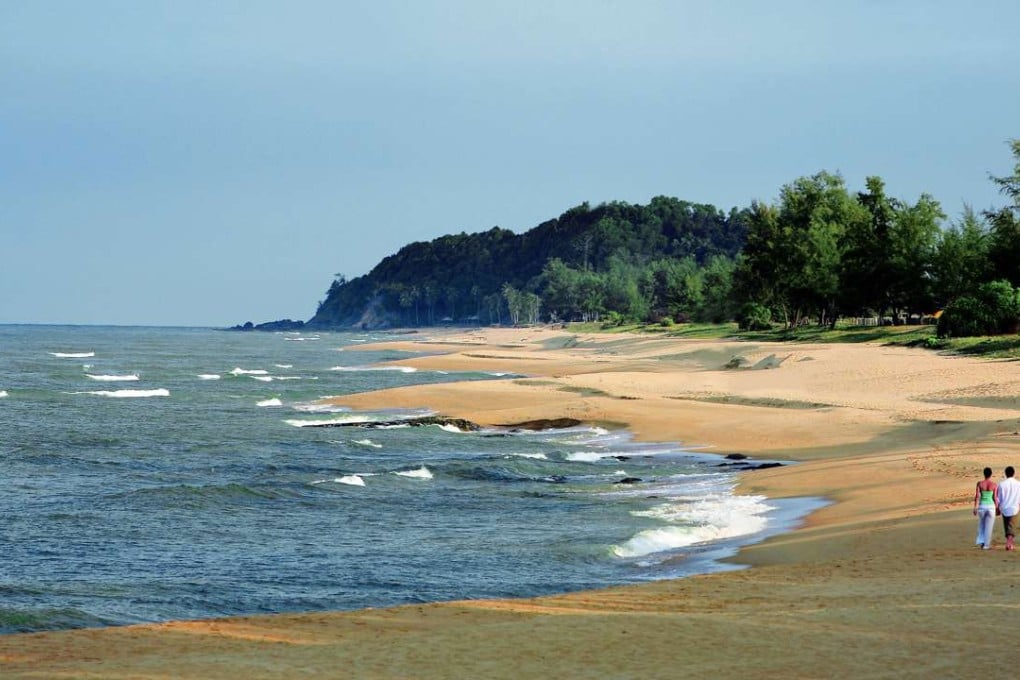 The secluded beach at the Tanjong Jara Resort, in Malaysia. Pictures: Keith Mundy