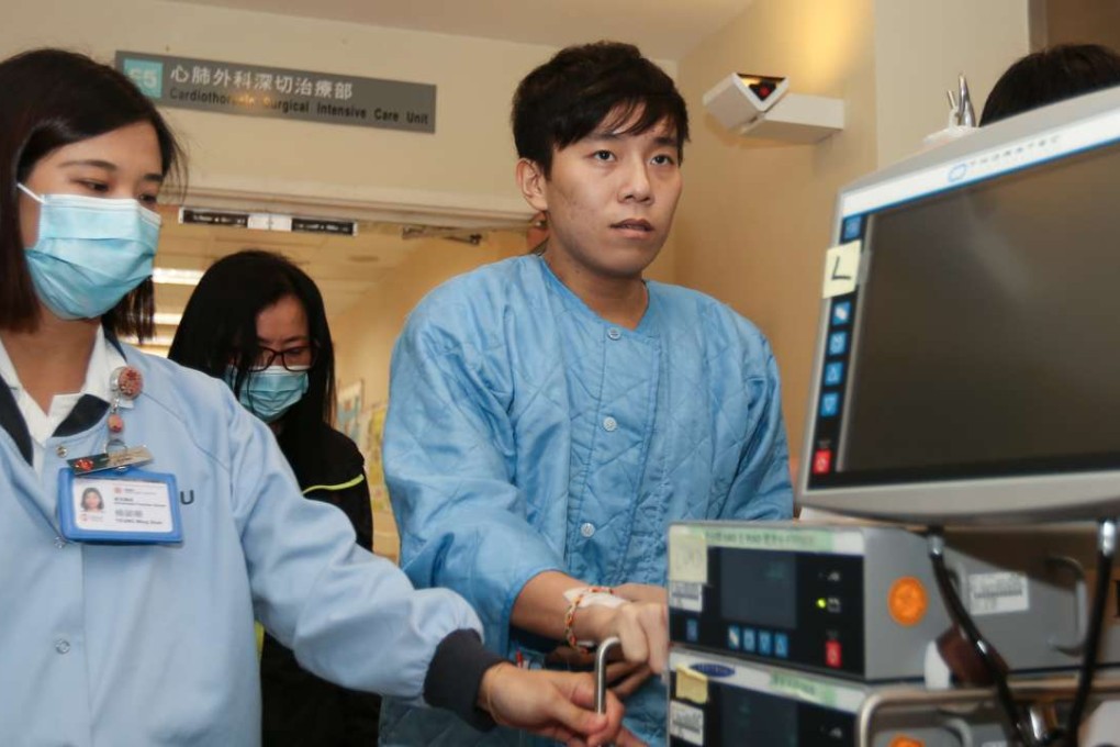 Sunny Chi (right) is waiting for a heart donation. Photo: Xiaomei Chen