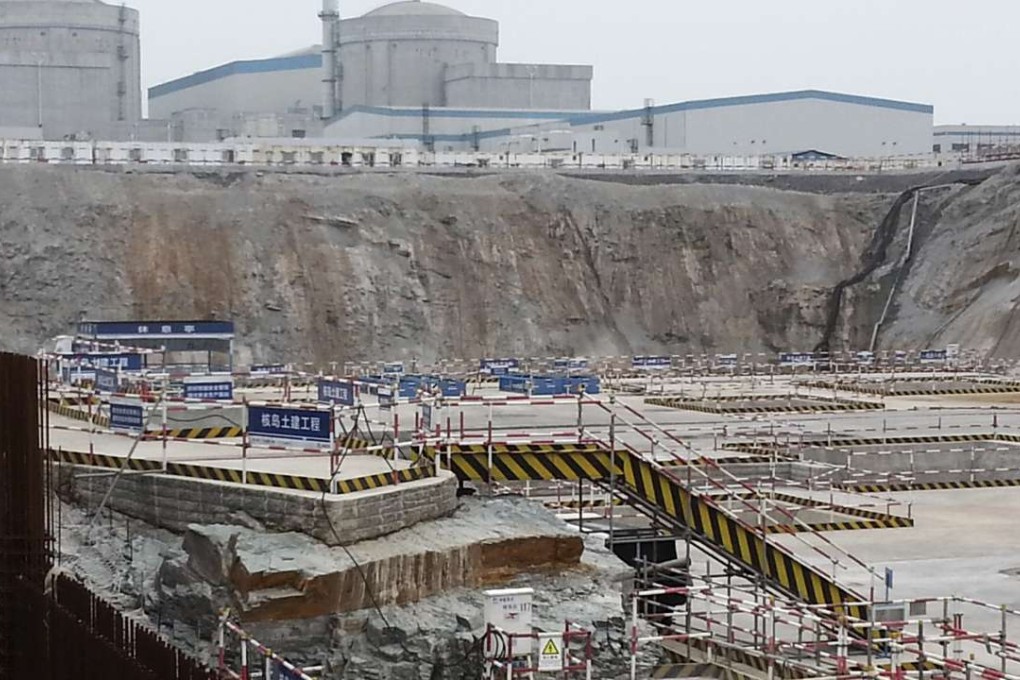 The construction site of China General Nuclear Power's first Hualong One reactor in Fangchenggang, Guangxi, which is expected to be completed in 2020. Photo: Eric Ng