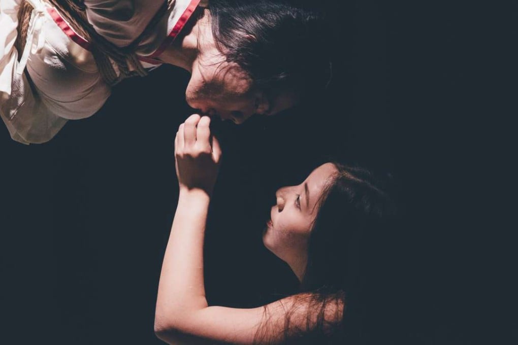 Hong Kong shibari practitioner Subay and a restrained model. Credit: Touchwood