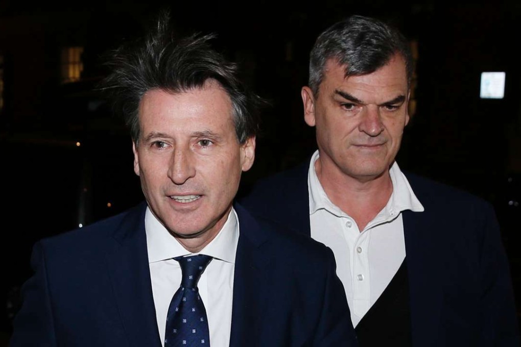 Sebastian Coe and Nick Davies pictured in 2015. Photo: AFP