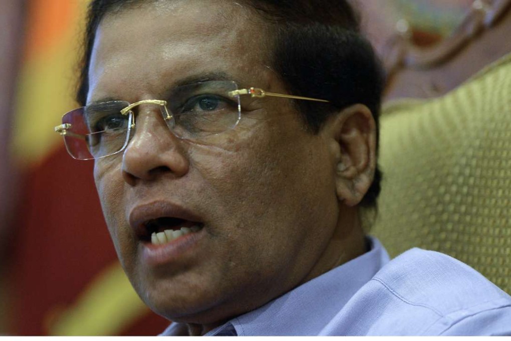 Sri Lankan President Maithripala Sirisena. Photo: AFP
