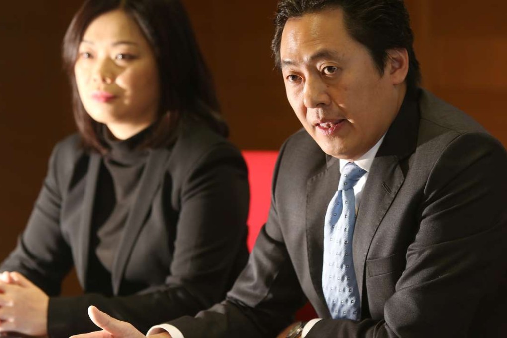 ICAC chief investigator Tommy Lui and Anita Choy Kin-fee, chief corruption prevention officer. Photo: Xiaomei Chen