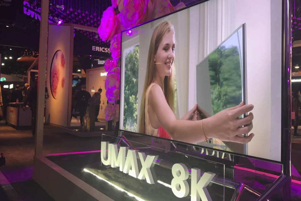 A Changhong 8K TV at CES 2017.