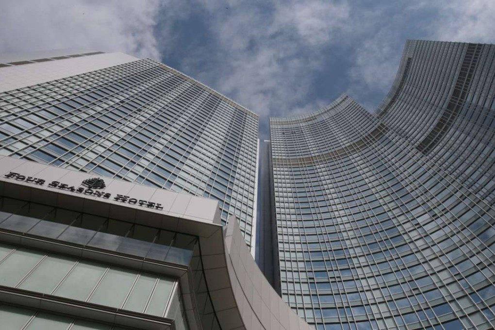 Billionaire Xiao Jianhua left the Four Seasons Hotel in Central on Friday. Photo: David Wong