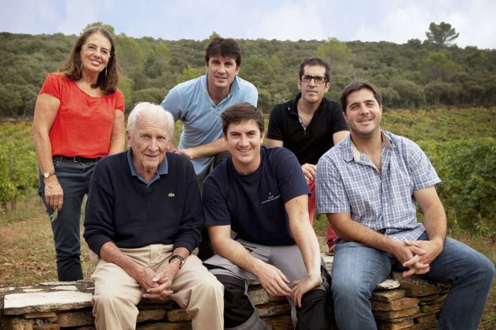 The Guibert family: (back row from left) Veronique, Samuel, Gaël ; (front row from left) Aimé, Basile and Romain. Photos: Mas de Daumas Gassac