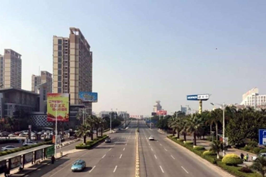 Streets were empty in many cities in Guangdong province over Lunar New year as residents, particularly migrant workers, travelled. Photo: Handout
