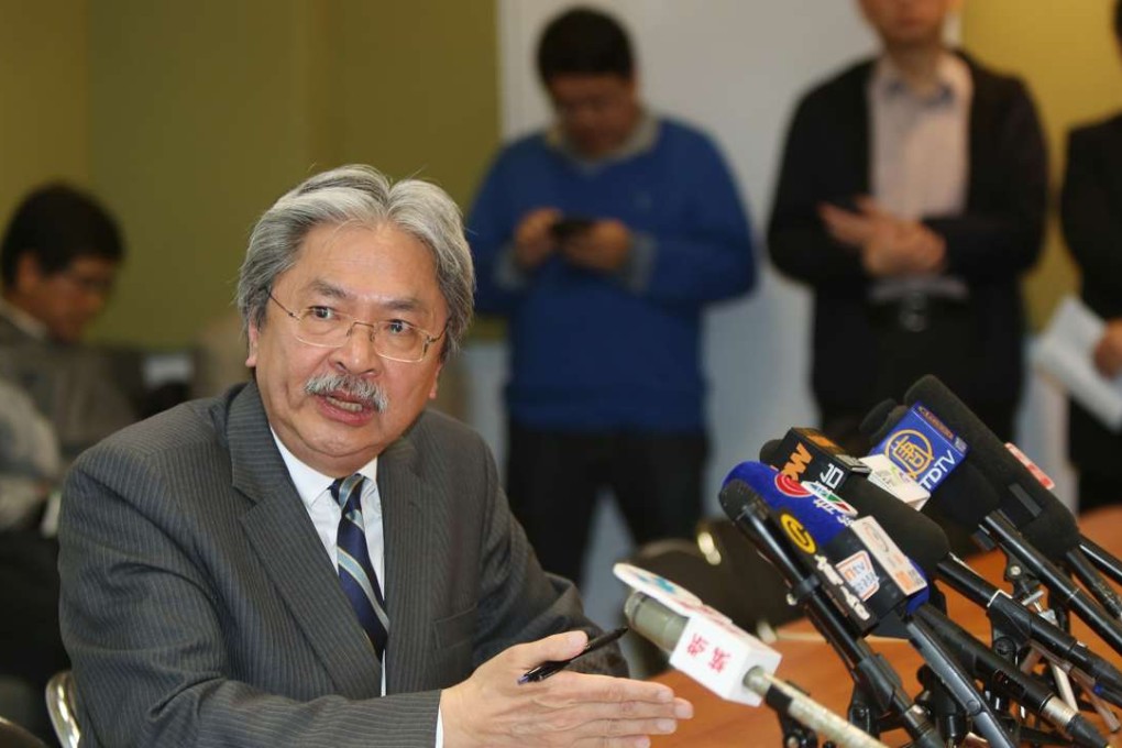 Former financial secretary John Tsang reveals moment with Chinese president was among the reasons he decided to launch bid for HK’s top job. Photo: Xiaomei Chen