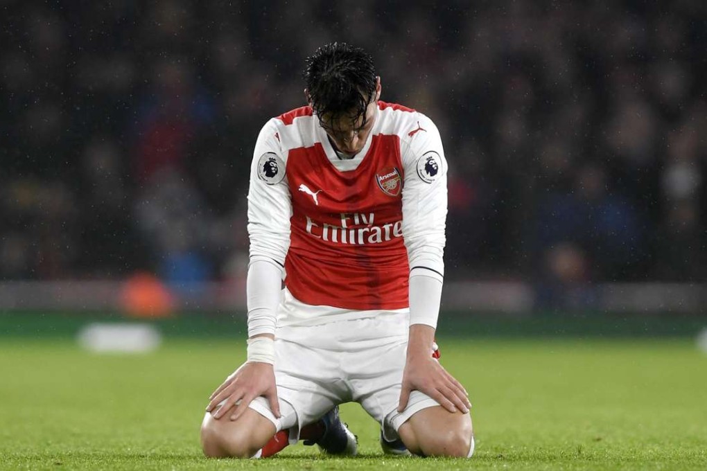 Arsenal's Mesut Ozil during defeat by Watford. Photo: EPA