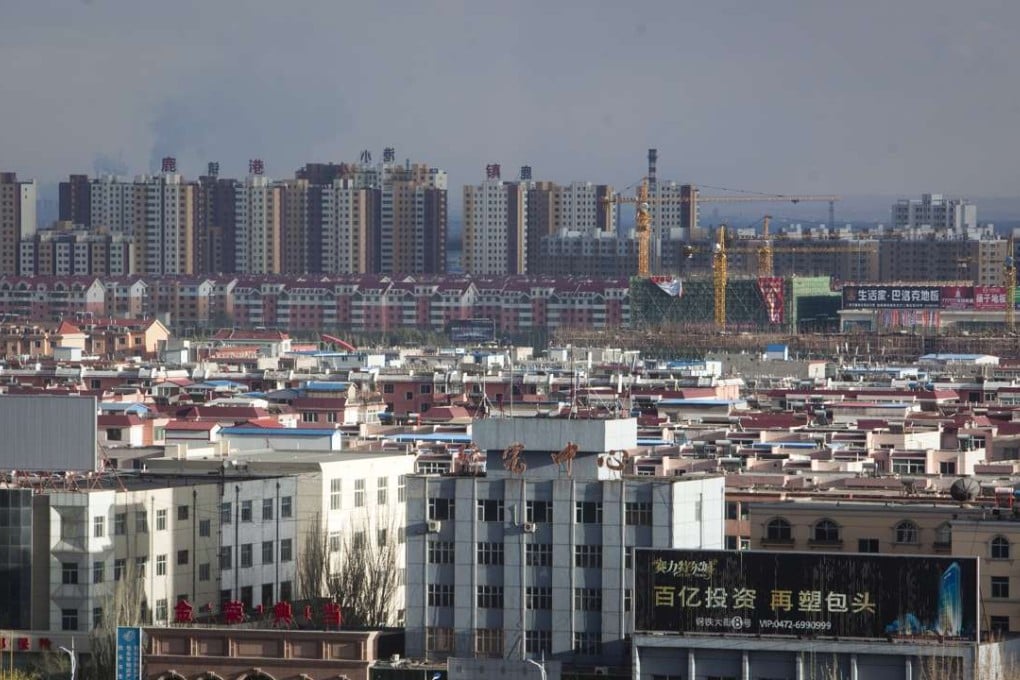 A cityscape of Baotou city in Inner Mongolia, where Xiao Jianhua built his business empire spanning raw materials, finance and trading. Photo: Bloomberg