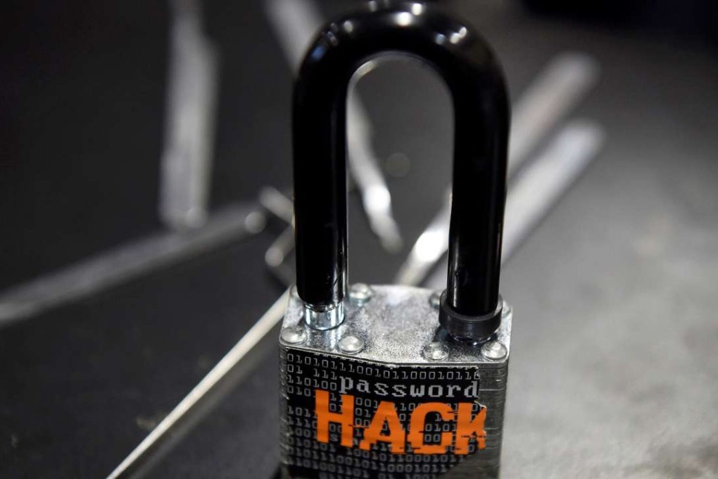 A padlock displayed at cyber-security conference in Las Vegas. The Chinese leadership has been trying to foster the development of home-grown network technology to improve cybersecurity. Photo: Reuters