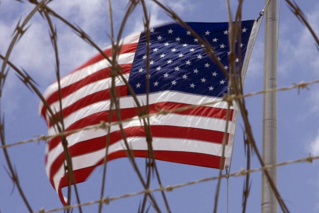 File photo of a US flag flying at Guantanamo Bay, Cuba. Photo: AFP