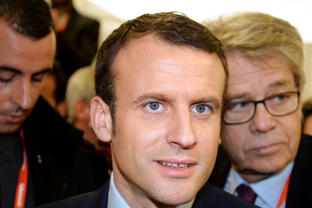 Former French economy minister and candidate for the presidential elections, Emmanuel Macron. Photo: AFP