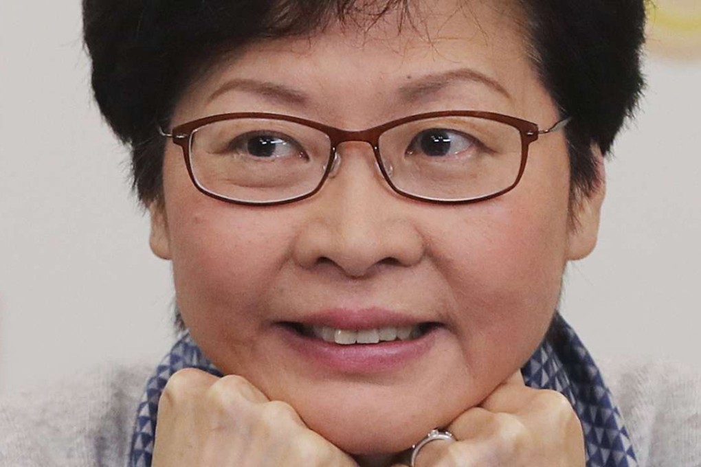 Chief Executive candidate Carrie Lam Cheng Yuet-ngor remains to offer details of her platform. Photo: Edward Wong