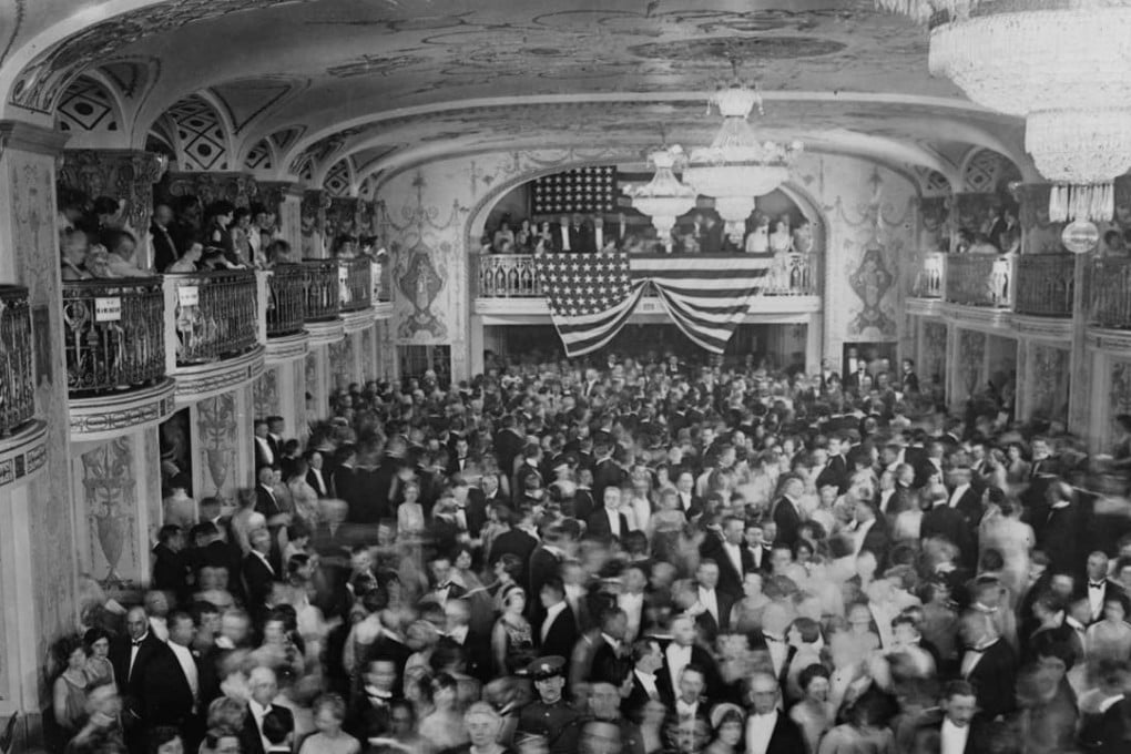 US President Herbert Hoover's inaugural ball in March 1929. Before the year was out, the Roaring Twenties would come to an end and the Great Depression would begin. The following year he introduced the Smoot-Hawley Tariff Act, which brought in duties placed on over 20,000 imported goods. It’s political intent was to preserve American jobs. Anything sound familiar? Photo: Reuters