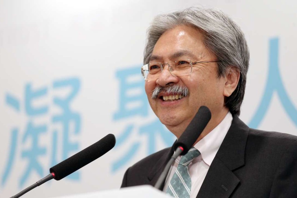 CE candidate John Tsang Chun-wah promised to ­restart the political reform ­process and revisit a controversial national security bill if he were elected. Photo: K. Y. Cheng