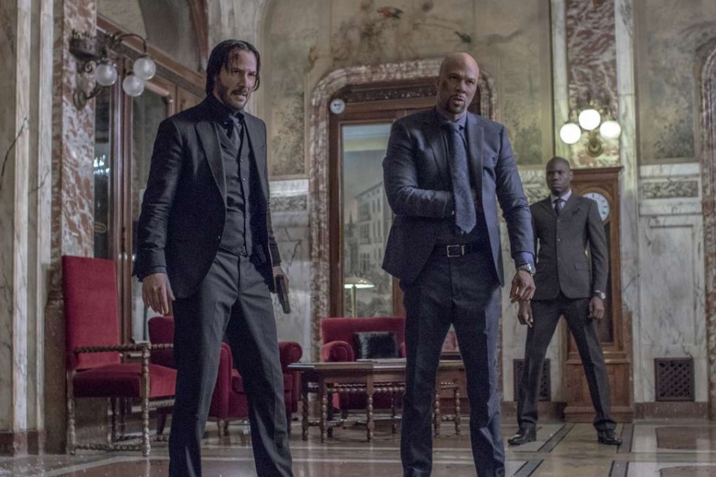 Keanu Reeves (left) and Common in a scene from John Wick: Chapter 2. Photo: Niko Tavernise/Lionsgate via AP