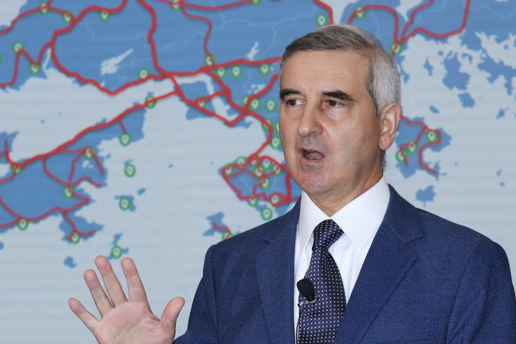 HKT group managing director Alexander Arena. The company has criticised the Hong Kong government for doing nothing to push forward 5G development in the city. Photo: Jonathan Wong