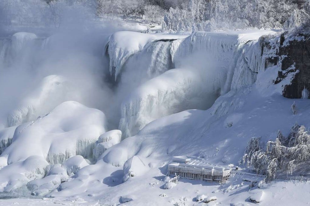 Niagara Falls in winter.