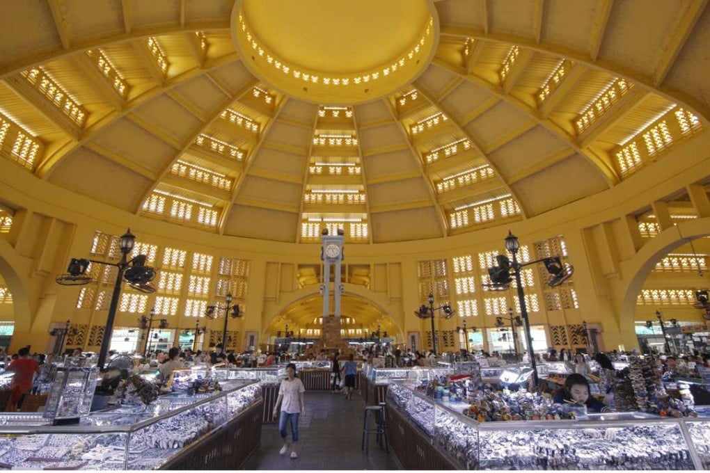 The Central Market in the Cambodian capital, Phnom Penh. Pictures: Keith Mundy