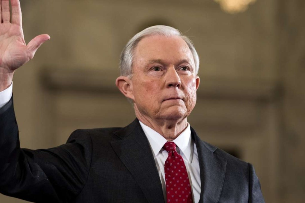 New US attorney general Jeff Sessions. Photo: EPA