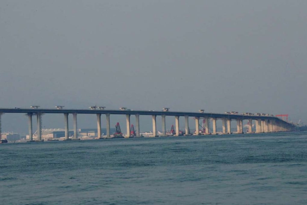 Part of the Hong Kong-Zhuhai-Macau bridge as seen from Tai O last August. Photo: David Wong
