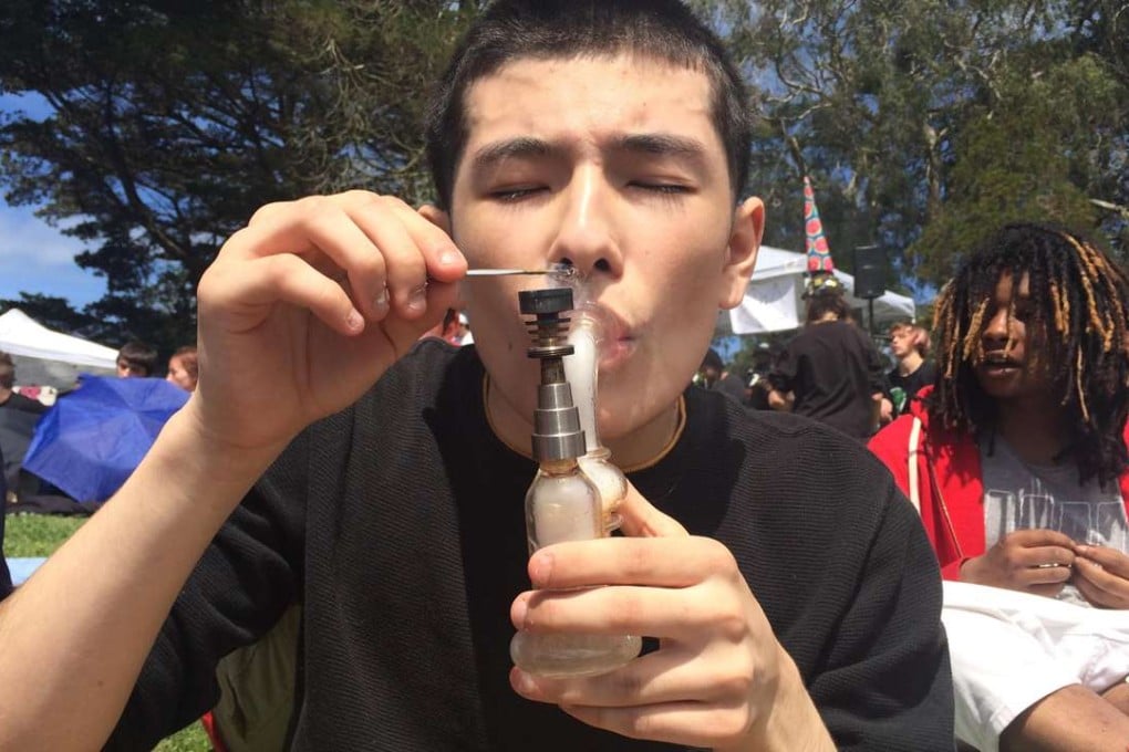 People in San Francisco, California celebrating annual 4/20 celebration last April. Photo: Haven Daley/AP