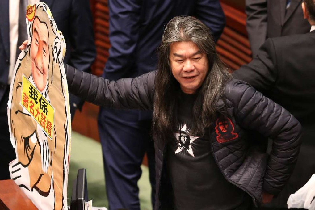 After years of arguing that pan-democratic lawmaker’s candidacy in the Chief Executive race lent legitimacy to an illegitimate election process, Leung has not thrown his hat into the ring. Photo: K. Y. Cheng