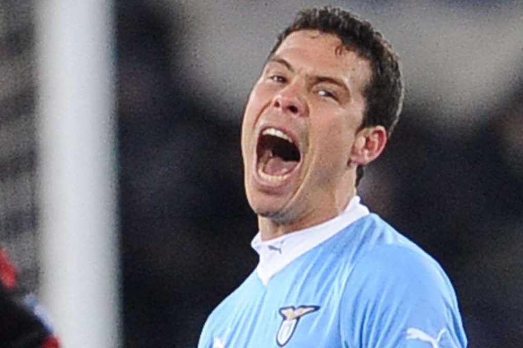 Brazilian midfielder Anderson Hernanes playing for Lazio in 2012. Photo: EPA
