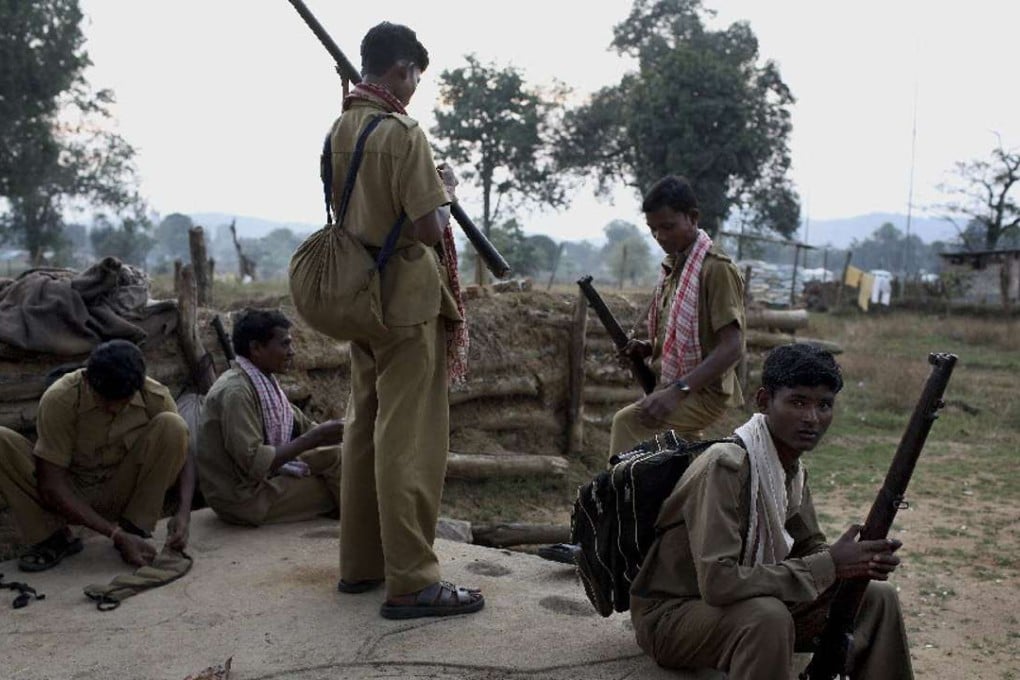 Special Police Officers in Salwa Judam camp, Bastar district. File photo
