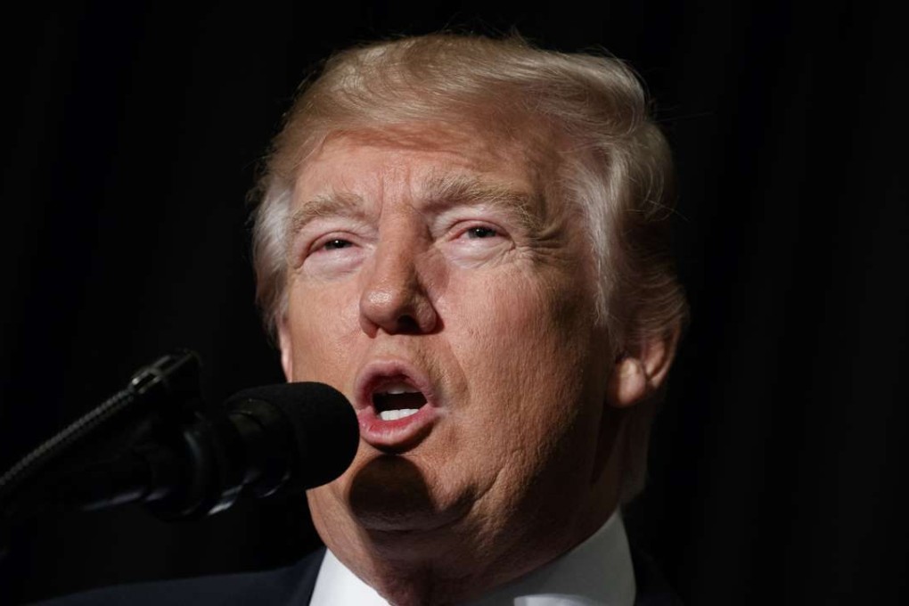 US President Donald Trump speaks in Washington on Wednesday. Photo: AP