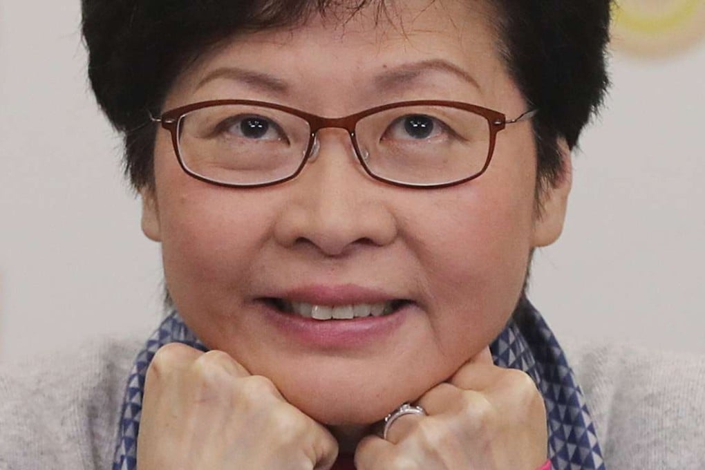 Carrie Lam is widely considered Beijing’s pick, but some question whether the support she’s getting is really from the very top. Photo: Edward Wong