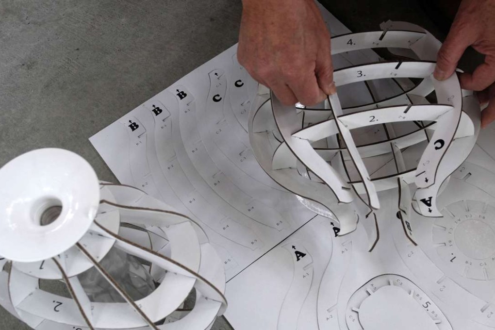 One of Lin Chow-chin’s lantern designs at an exhibition in Yilan, eastern Taiwan. Photo: AFP