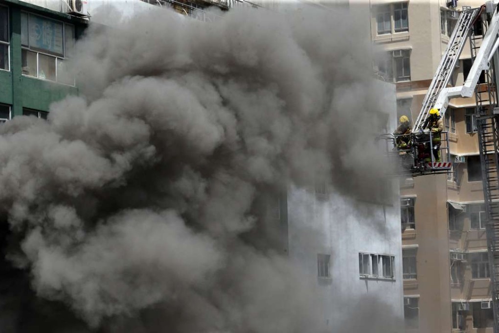 Two firefighters lost their lives in the blaze broke out at Amoycan Industrial Centre in Ngau Tau Kok last June. Photo: Felix Wong