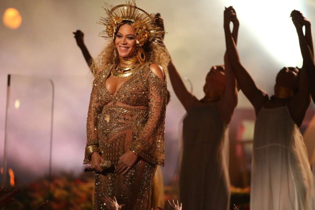 Beyoncé performs at the 2017 Grammy Awards in Los Angeles. Photo: Reuters