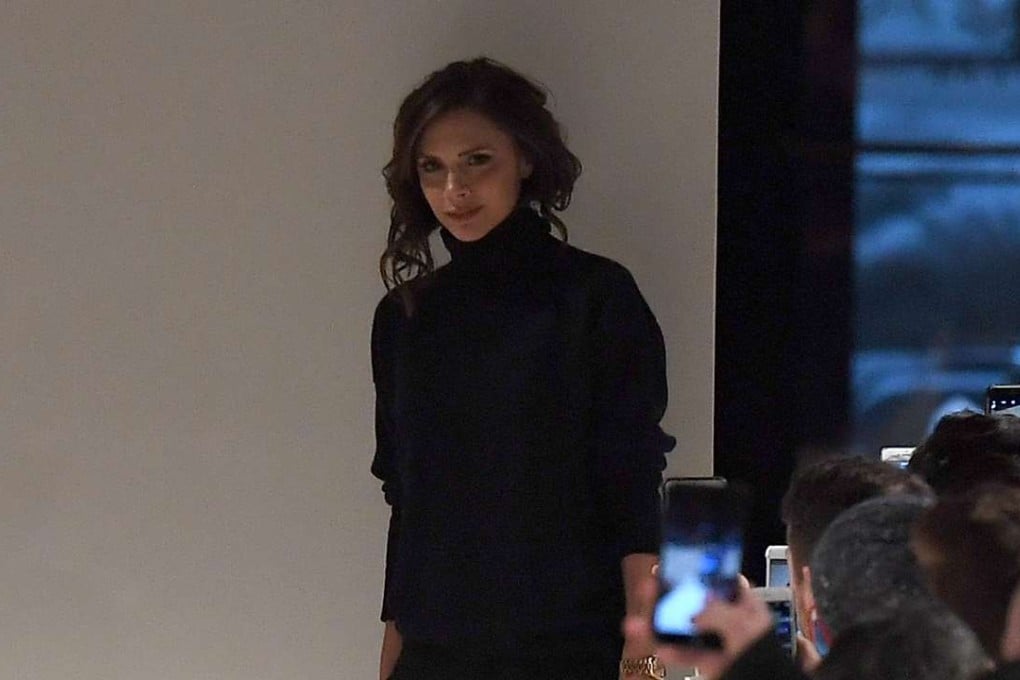 Designer Victoria Beckham walks the runway for the Victoria Beckham show at New York Fashion Week. Photo: AFP