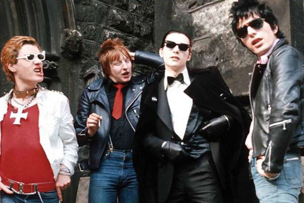The Damned in the 1970s, (from left) Captain Sensible, Rat Scabies, Dave Vanian and Brian James.