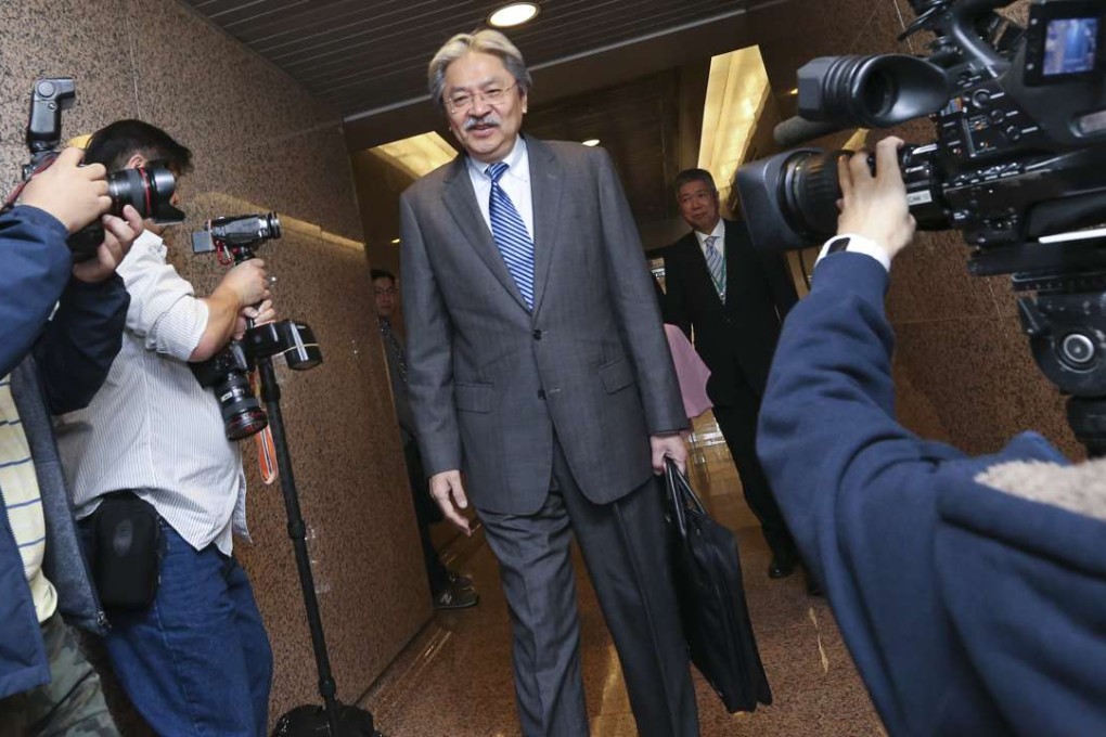 Chief executive hopeful John Tsang receives his first significant vote of confidence from pan-democrats. Photo: Felix Wong