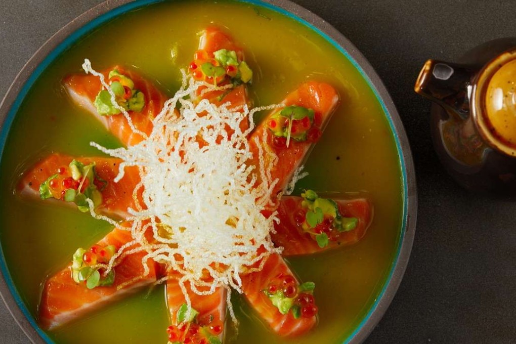 Salmon tiradito from TokyoLima.