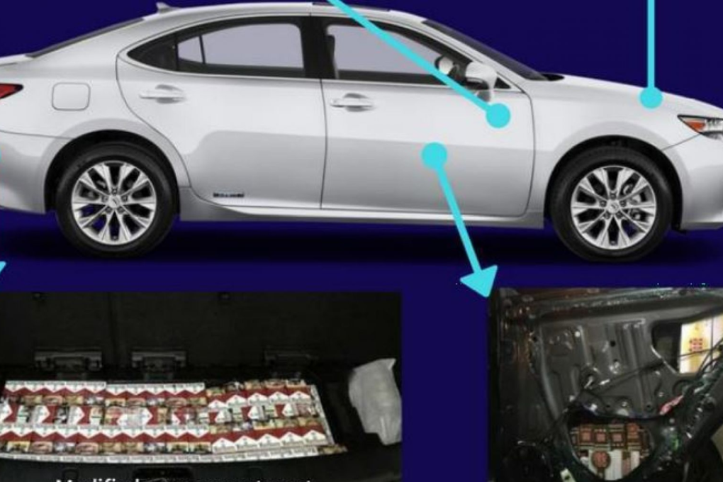There were five cases involving luxury cars used to conceal contraband goods in 2016, up from one case each in 2015 and 2014. Photo: The Immigration and Checkpoints Authority