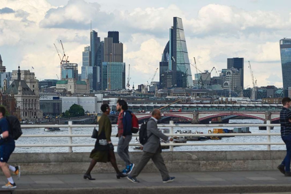 The City of London skyline as seen from Waterloo Bridge in central London last May, a month before the UK voted to separate from the EU. Photo: AFP