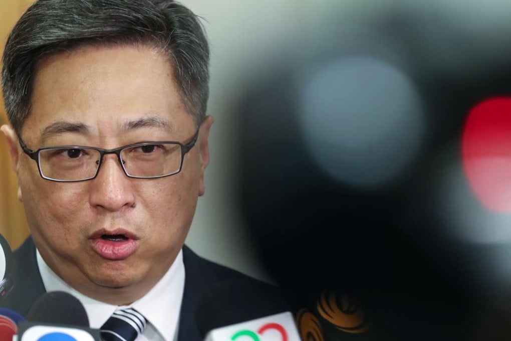 Police chief Stephen Lo Wai-chung makes his first remarks on the case of the seven convicted officers. Photo: Edward Wong