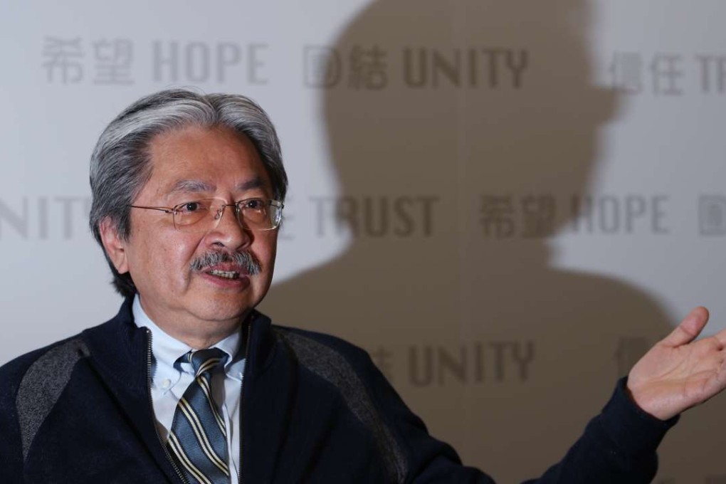 Chief executive hopeful John Tsang Chun-wah. Photo: Dickson Lee